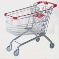 European Chassis Supermarket Wire Shopping Hand Cart Trolley